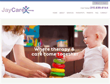 Tablet Screenshot of jaycaretherapy.com